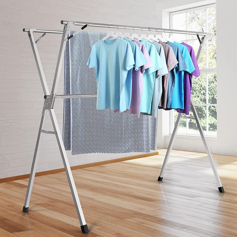 Rebrilliant Clothes Drying Racks, Stainless Steel Laundry Drying Rack, Heavy Duty Folding